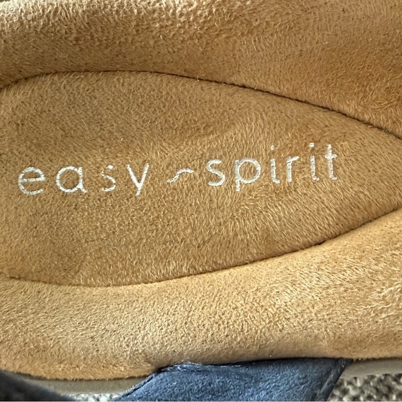 Easy Spirit Navy Blue Strappy Wedge Sandals Size 6.5M Comfort Shoes - Picture 6 of 7